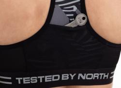 Kilpi RINTA-W tmavě šedá dámská sportovní podprsenka