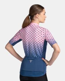 KILPI RITAEL-W Světle růžový cyklistický dres + Kilpi TRACKEE-W černé cyklistické kraťasy