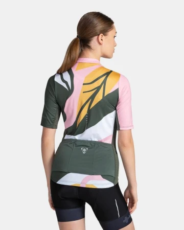 KILPI RITAEL-W Tmavě zelený dámský cyklistický dres