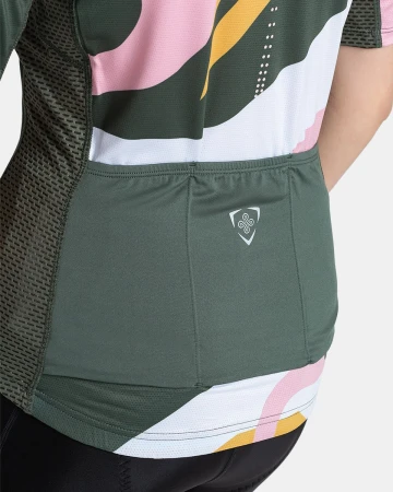 KILPI RITAEL-W Tmavě zelený dámský cyklistický dres