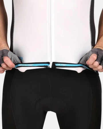 KILPI RIVAL-M Bílý cyklistický dres + KILPI PRESSURE-M Černé cyklistické šortky