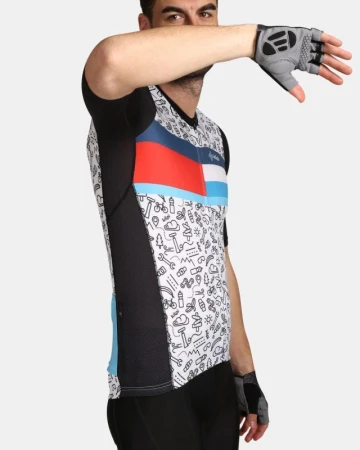 KILPI RIVAL-M Černý cyklistický dres + KILPI HIXON-M Černé cyklistické kraťasy