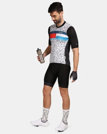 KILPI RIVAL-M Černý cyklistický dres + KILPI HIXON-M Černé cyklistické kraťasy