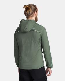 KILPI ROSA-M Tmavě zelená pánská lehká outdoorová bunda