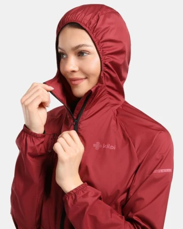 KILPI ROSA-W Tmavě červená dámská outdoorová bunda