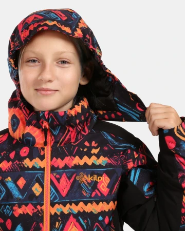 KILPI SAMARA-JG Černá dívčí lyžařská bunda