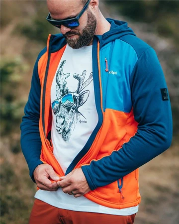 KILPI SEVELEN-M Oranžová pánská mikina
