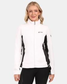 KILPI SKATHI-W Biela dámska chlpatá fleecová mikina KILPI SKATHI-W Biela dámska chlpatá fleecová mikina