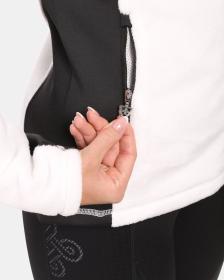 KILPI SKATHI-W Bílá dámská chlupatá fleecová mikina