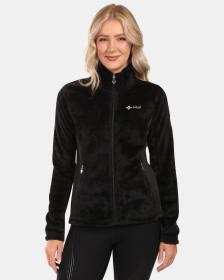 KILPI SKATHI-W Čierna dámska chlpatá fleecová mikina KILPI SKATHI-W Čierna dámska chlpatá fleecová mikina