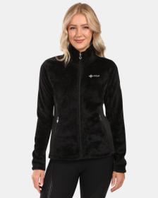 KILPI SKATHI-W Černá dámská chlupatá fleecová mikina POUZE 44 (VÝPRODEJ)