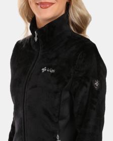 KILPI SKATHI-W Černá dámská chlupatá fleecová mikina POUZE 44 (VÝPRODEJ)