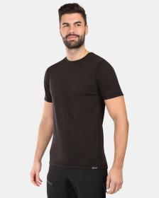 KILPI SLOPER-M Černé pánské tričko z merino vlny