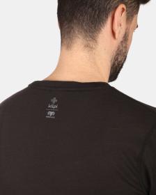 KILPI SLOPER-M Černé pánské tričko z merino vlny