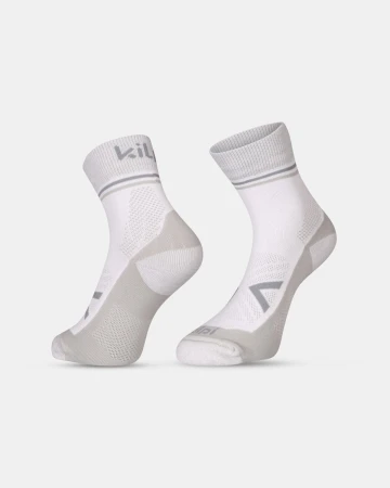 KILPI SPEED-U Bílé unisex sportovní ponožky