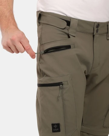 KILPI SURVIVOR-M Zelená pánské outdoorové kalhoty