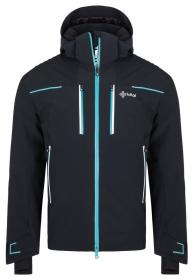 KILPI TEAM JACKET-M Čierna pánska lyžiarska bunda