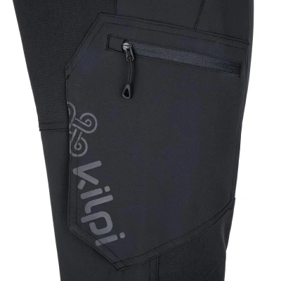 KILPI TIDE-M Černé pánské outdoorové kalhoty