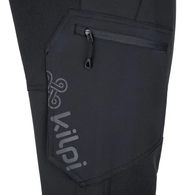KILPI TIDE-M Černé pánské outdoorové kalhoty