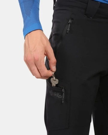 Kilpi TIDE-M Černé pánské outdoor kalhoty POUZE XL (VÝPRODEJ)