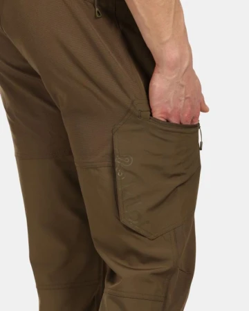 KILPI TIDE-M Hnědé pánské outdoorové kalhoty