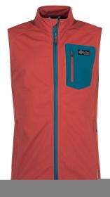 Kilpi TOFANO-M tmavo červená pánska softshellová vesta Kilpi TOFANO-M tmavo červená pánska softshellová vesta