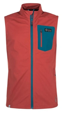 Kilpi TOFANO-M tmavě červená pánská softshell vesta Kilpi TOFANO-M tmavě červená pánská softshell vesta