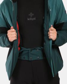 KILPI TONNSI-M Tmavě zelená pánská lyžařská bunda