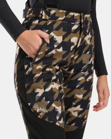 KILPI TORIEN-W Khaki dámské softshellové lyžařské kalhoty