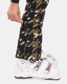 KILPI TORIEN-W Khaki dámské softshellové lyžařské kalhoty