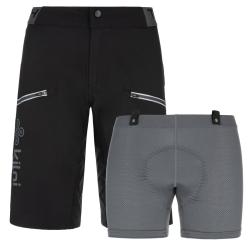 Kilpi TRACKEE-W čierne dámske cyklistické kraťasy