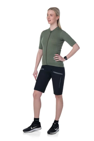 Kilpi TRACKEE-W černé dámské cyklistické kraťasy