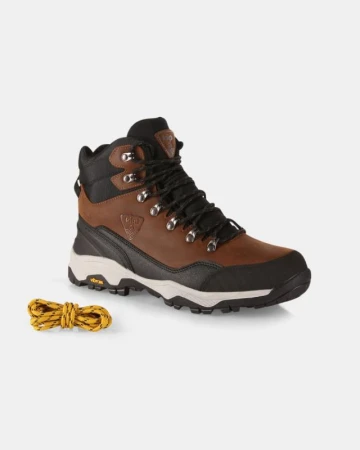 KILPI TRACKER HIGH WP-U Hnědá outdoorová vysoká obuv