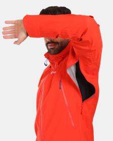 KILPI TRINITY-M Červená pánská hardshellová bunda