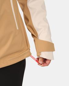 KILPI TRINITY-W Béžová dámská hardshellová bunda