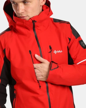 KILPI TURNAU-M Červená pánská lyžařská bunda
