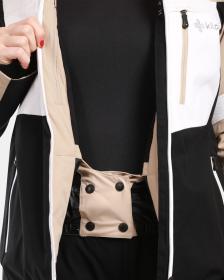 KILPI VALERA-W Béžová dámská lyžařská bunda