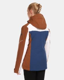 KILPI VALERA-W Hnědá dámská lyžařská bunda POUZE 36 (VÝPRODEJ)