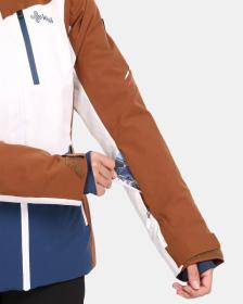 KILPI VALERA-W Hnědá dámská lyžařská bunda POUZE 36 (VÝPRODEJ)