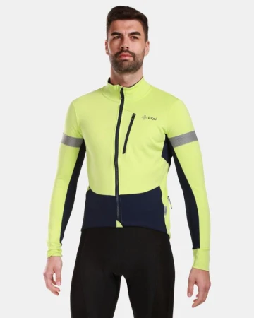 KILPI VELOVER-M Světle zelená pánská cyklistická softshellová bunda KILPI VELOVER-M Světle zelená pánská cyklistická softshellová bunda