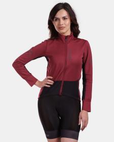 KILPI VELOVER-W Tmavě červená dámská softshellová bunda KILPI VELOVER-W Tmavě červená dámská softshellová bunda