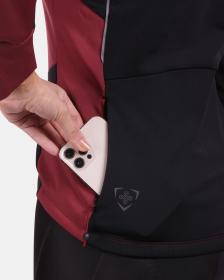 KILPI VELOVER-W Tmavě červená dámská softshellová bunda