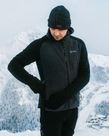 KILPI VERSAM-M Černá pánská fleecová mikina