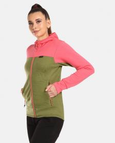 KILPI WOLIE-W Růžový dámský svetr s merino vlny