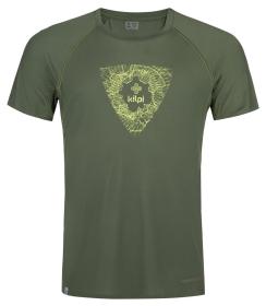 Kilpi WYLDER-M khaki pánske bežecké tričko