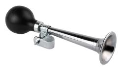 TK 91 Klakson rovný rozšířený Fe/guma, chromovaný TK 91 Klakson rovný rozšířený Fe/guma, chromovaný