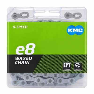 KMC E8 Turbo EPT Nereznoucí Waxed 122ČL.BOX řetěz