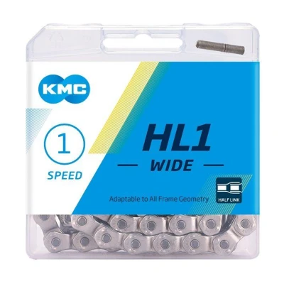 Kmc HL1 Silver BOX řetěz Kmc HL1 Silver BOX řetěz