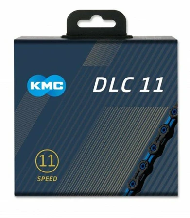 Kmc řetěz DLC 11 Super Light modro/černý v krabičce 118 čl.