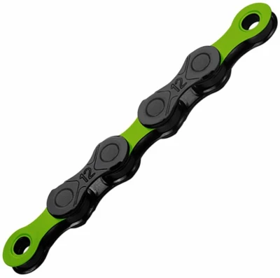 Kmc řetěz DLC 12 zeleno/černý v krabičce 126 čl. Kmc řetěz DLC 12 zeleno/černý v krabičce 126 čl.